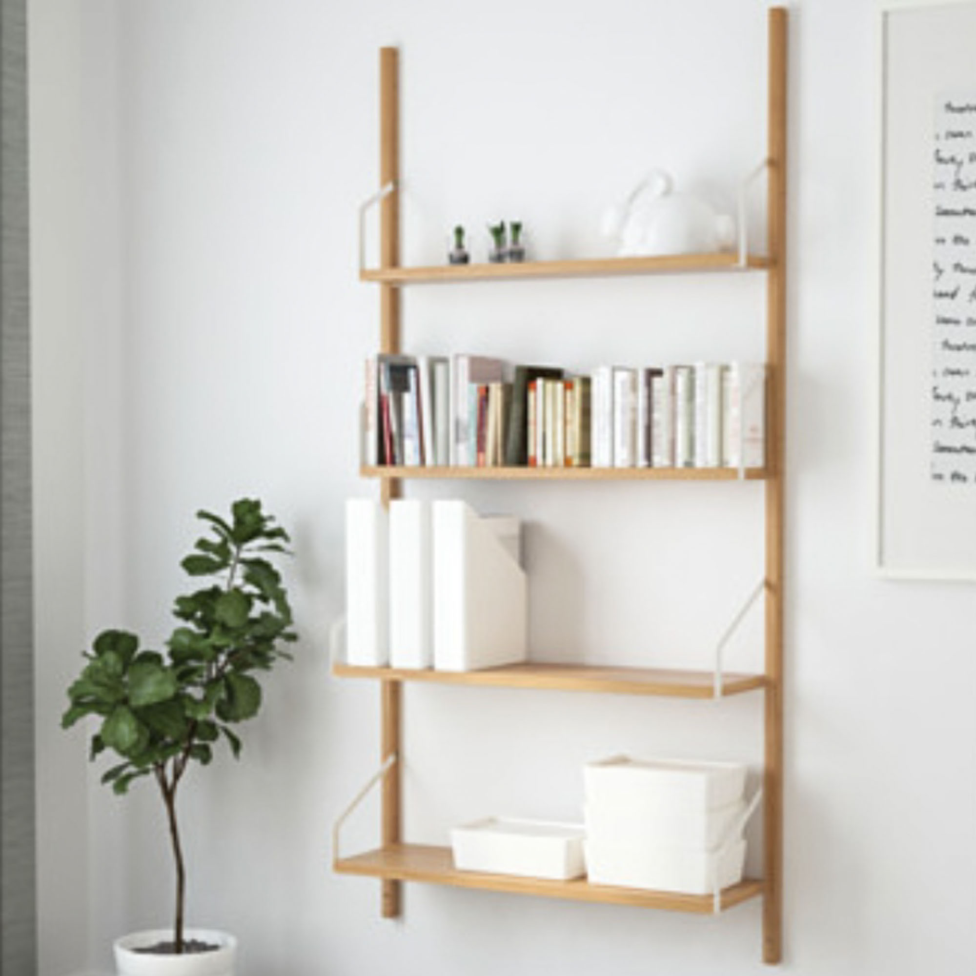 ikea floating shelves white